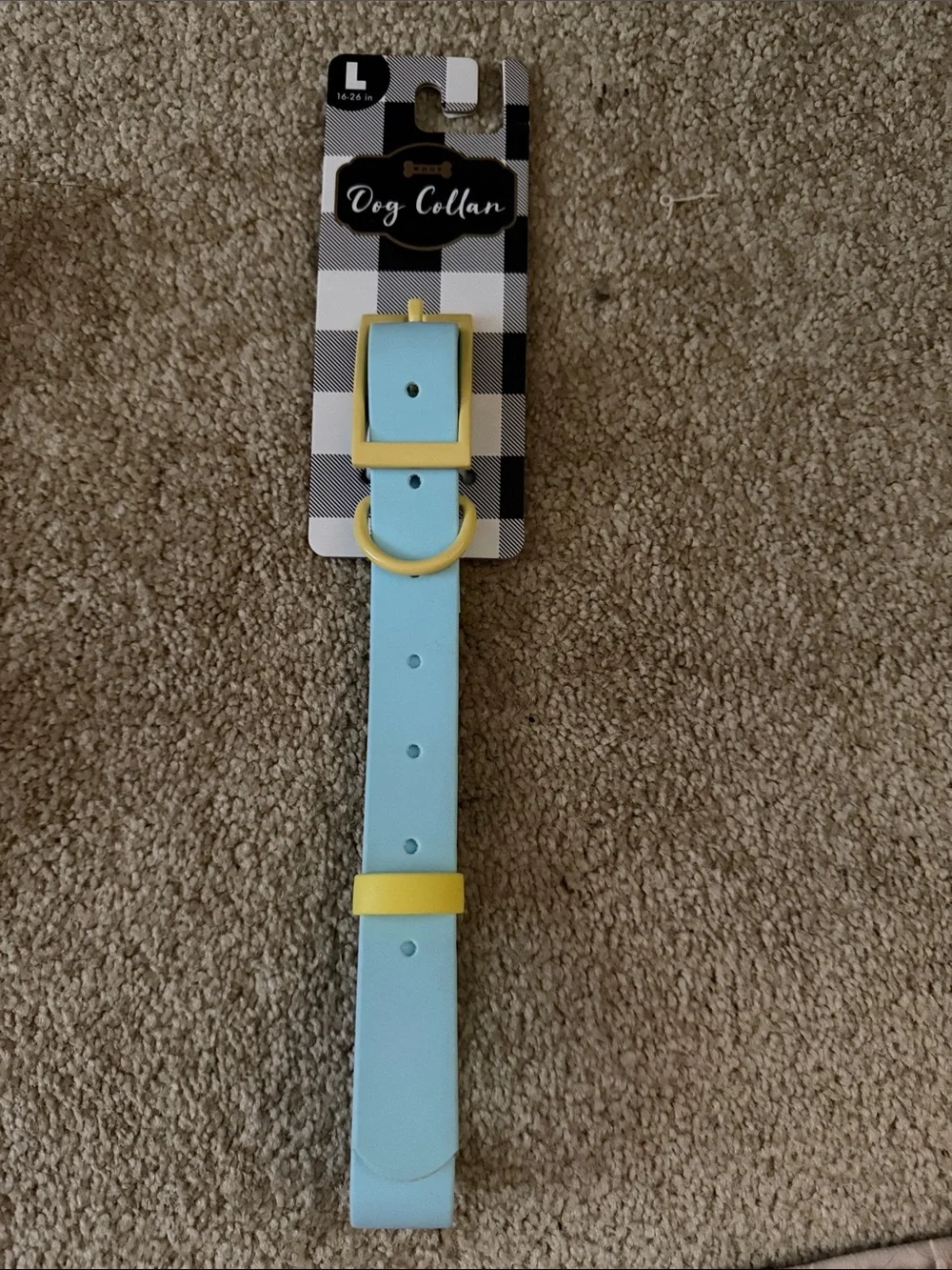 Dog Collars size large - Pastel Purple and Pastel Blue